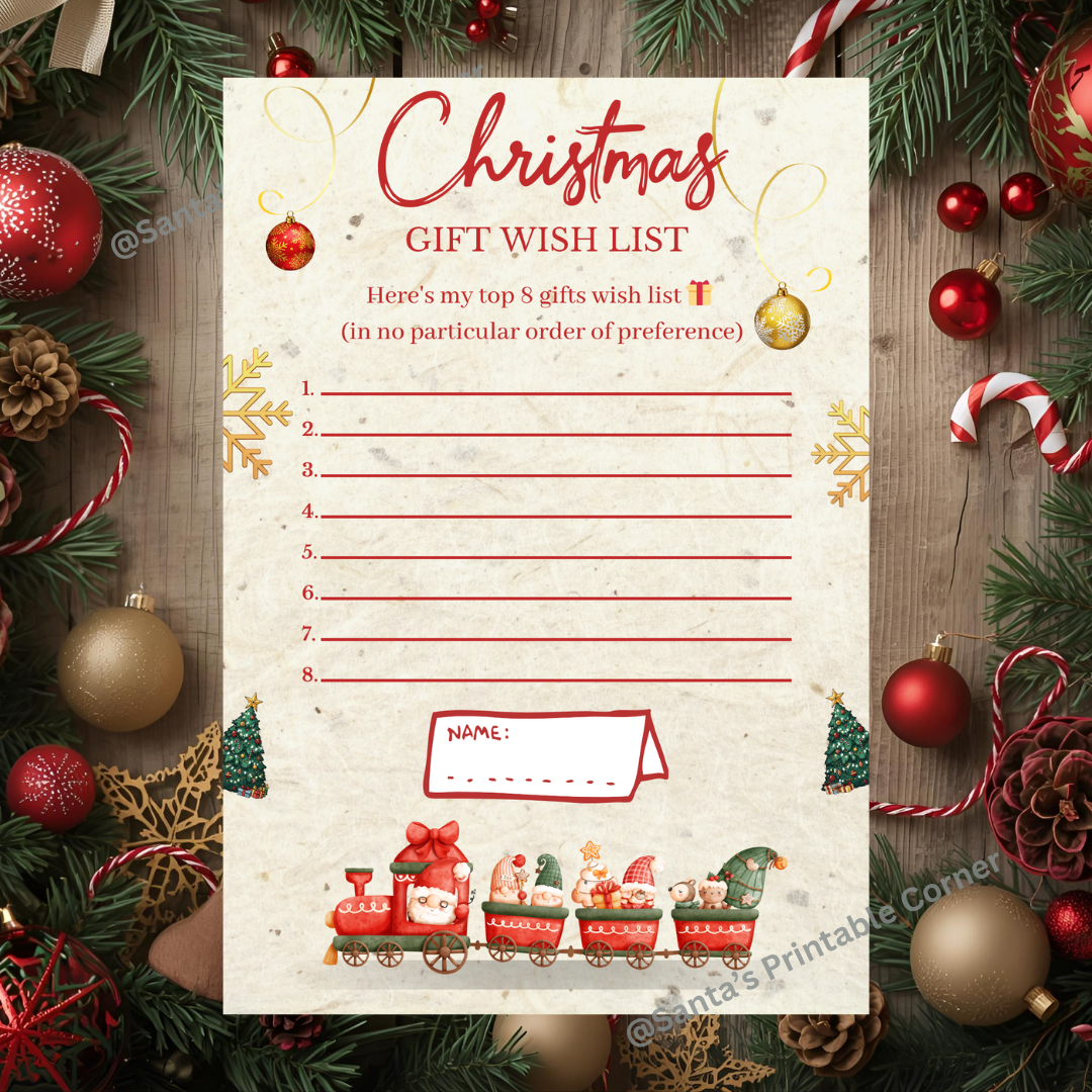 5 Pages - Christmas Letter Set ✍️ 📝🎄🎅